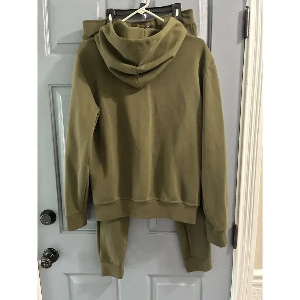 Polo Ralph Lauren Men’s Tracksuit Set Hoodie & Jogger Pants Olive Green Sz Small